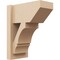 Ekena Millwork 8-in W x 14-in D x 18-in H Balboa Slat Rough Cedar Woodgrain TimberThane Outlooker, Primed Tan OUTUR080X14X18BOA24RCPR - alternate 1